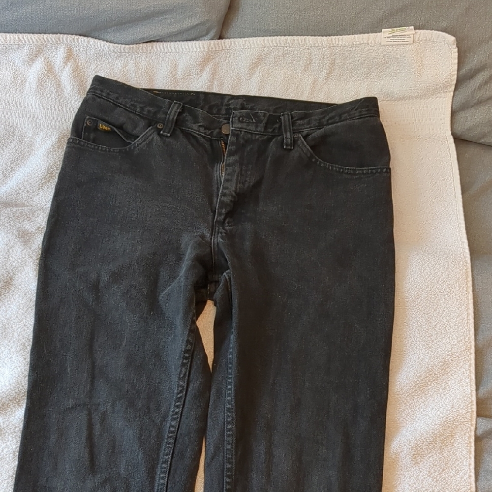 Lee Black Denim Jeans. 33x32